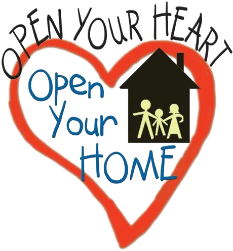 open your heart, open your home logo